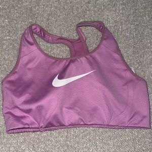 Purple Nike sports bra